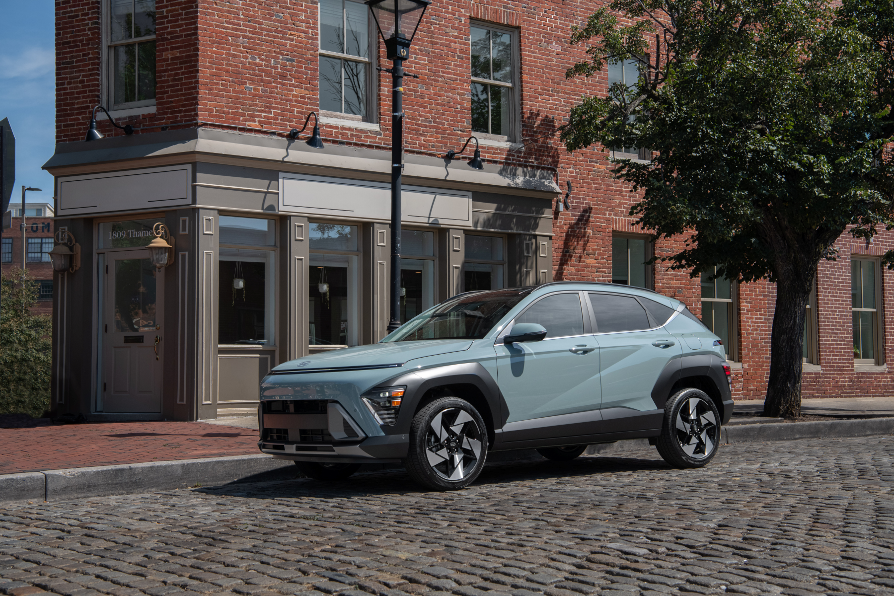 2026 Hyundai Kona parked in the city