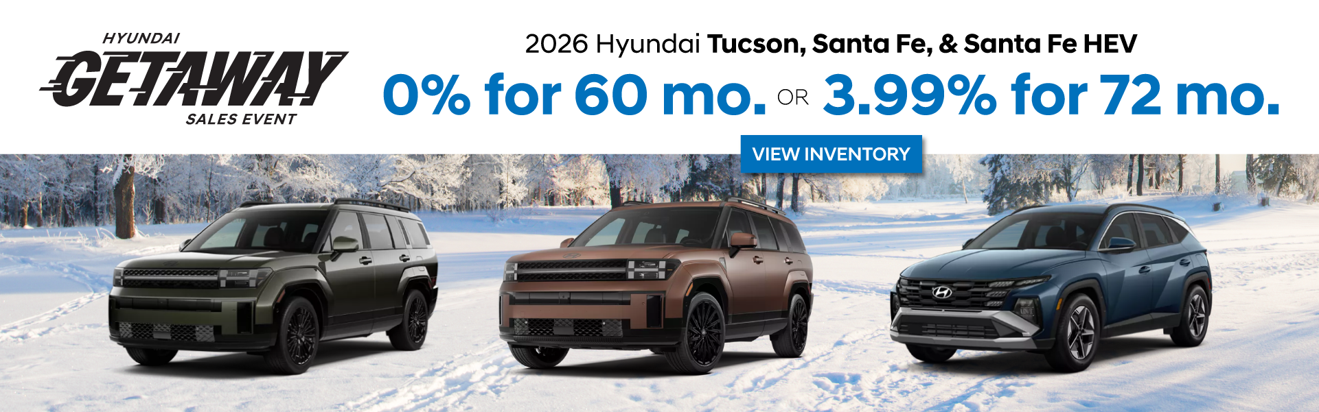 2026 Hyundai Tuscon, Santa Fe & Santa Fe HEV